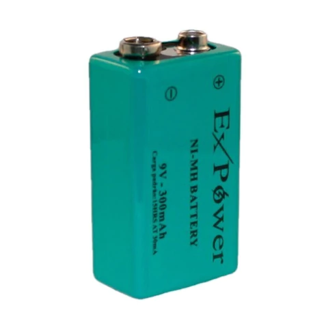 BATERIA 9V 300MAH NI-MH REC. EX POWER / 1 UNIDADE