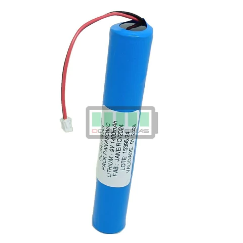 PACK DE BATERIA 9V 1400mAh LITHIUM PANASONIC 3xCR123 VERTICAL