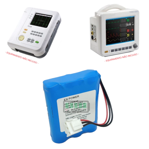 PACK DE BATERIA 11,1V 2200MAH LI-ION EX-POWER / APL. MONITOR COMEN CM1200B, STAR 8000F, 8000E, PRO LIFE C12