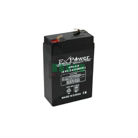BATERIA SELADA VRLA EP 6V 2.8AH EX POWER