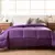 ACOLCHADO ORO LISO FULL VIOLETA SATINADO