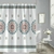 CORTINA DE BAÑO TEFLON ESTAMPADA MANDALA - 1868