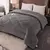 EDREDON FLANNEL CON CORDERO "RAYAS" QUEEN SIZE - ACOL326