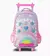 MOCHILA CARRO 18″ RAINBOW POP IT ROSA CON LUZ LED F6301 - comprar online