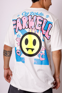 REMERA OVERSIZE CARA OFF WHITE - Blackmonkey Style Córdoba