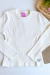 Blusa Infantil Cinti Inverno Manga Longa Canelada Off White - comprar online