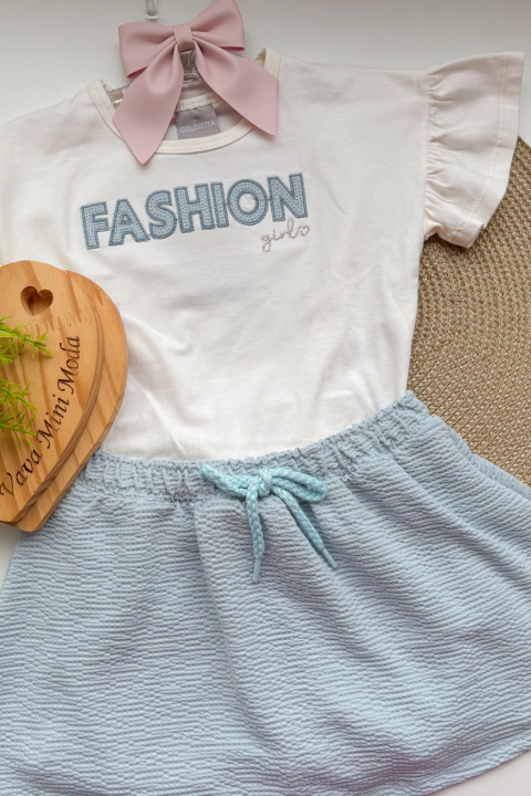 Conjunto Blusa Cotton e Saia - Colorittá - comprar online