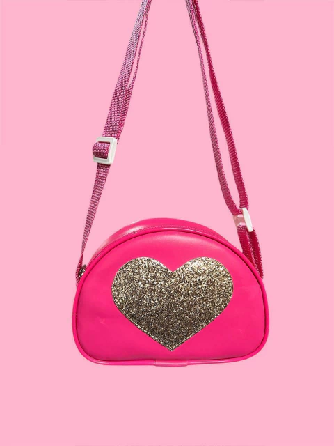 Bolsa Rosa Infantil Coração - comprar online