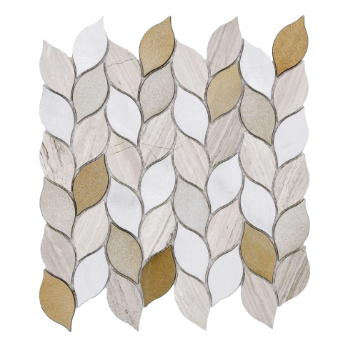 MALLA MISIONES FOGLIE TIVER BEIGE 30x30 - comprar online