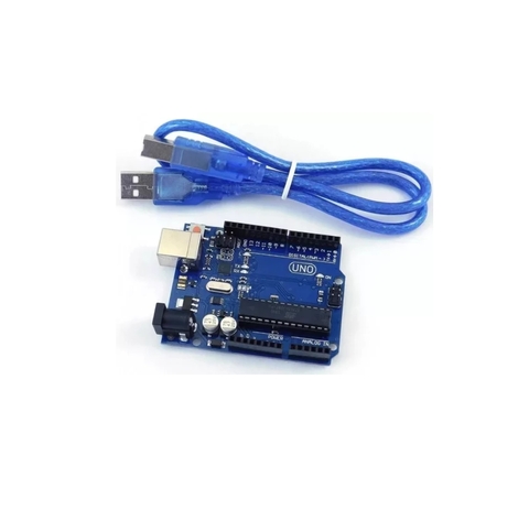 Placa Compatible Arduino UNO R3 16U2 con cable (Chip Desmontable)