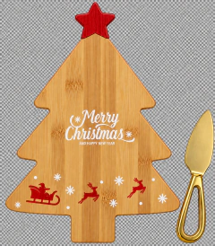 TÁBUA DE QUEIJOS ÁRVORE DE NATAL 31 CM X 22 CM - comprar online