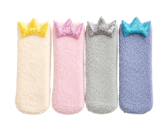 PAR DE MEIAS BEBÊ COM BORDA 6X22CM - UN