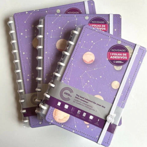 Caderno Inteligente Purple Galaxy By Gocase