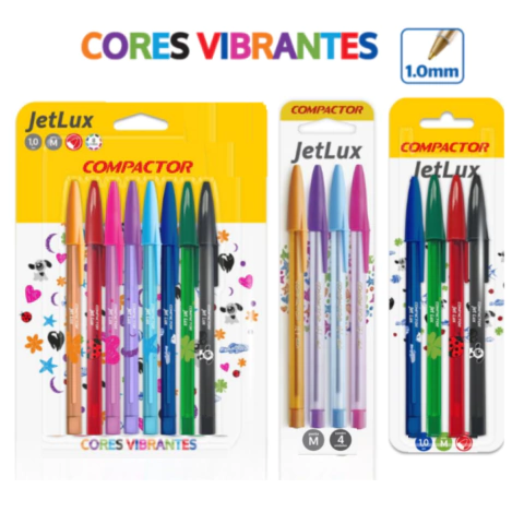 Caneta Esferográfica 1.0mm Jetlux- Compactor