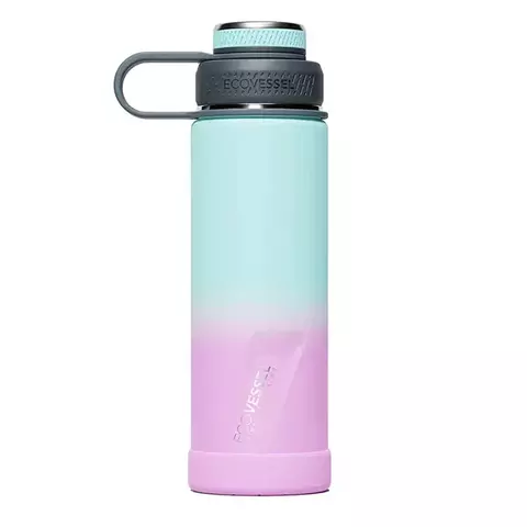 ECOVESSEL TERMO BOULDER ACERO INOXIDABLE TRIMAX CON INFUSOR VAPOR WAVE 20 oz/591ml