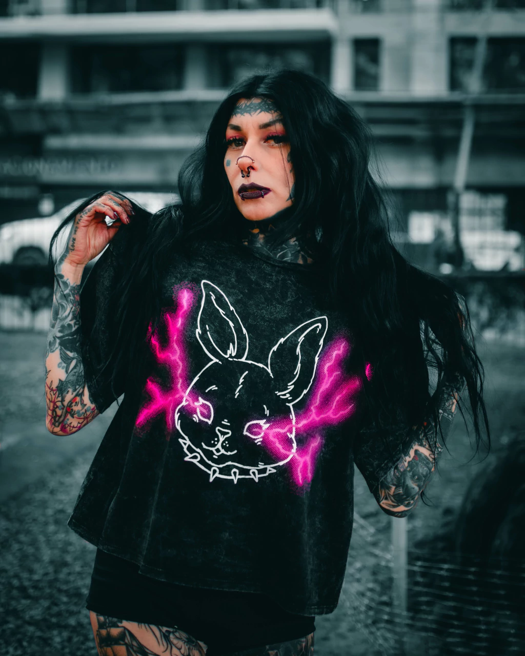 Remera Bunny Crop *Acid* thumbnail 3