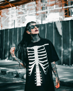 REMERA BONES FULL (GLOW IN THE DARK)