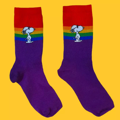 MEDIAS RAINBOW SNOOPY