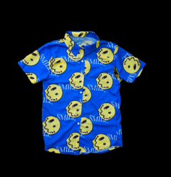 CAMISA SMILE FONDO AZUL