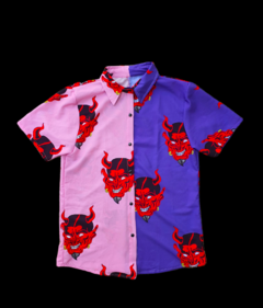 CAMISA DEVIL PATCH ROSA/VIOLETA