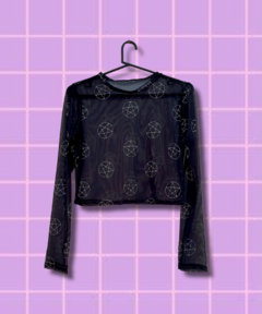 CROP MESH PENTAGRAMA