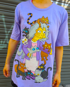 REMERA CRAZY CAT LADY (LOS SIMPSONS)