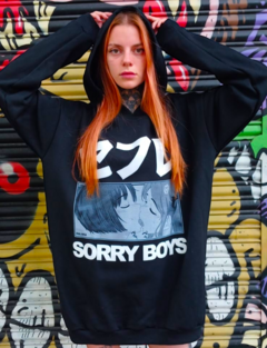 BUZO HOODIE SORRY BOYS OVERSIZED!