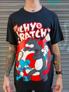 REMERA ITCHY & SCRATCHY (LOS SIMPSONS)