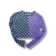 CROP MESH RACER LILA