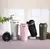 vaso termico coffe con pantalla led color rosa