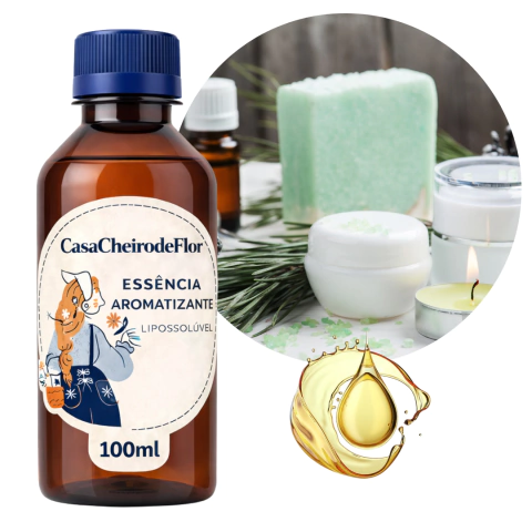 Essência 100ml Vegetal Concentrada Lipo - Velas Saboaria e Cosméticos