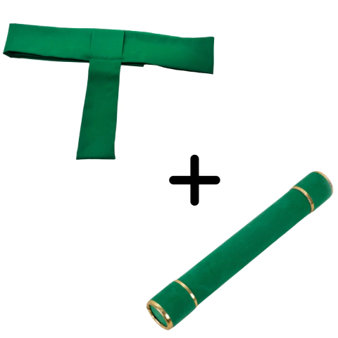 KIT FAIXA + CANUDO INFANTIL - Verde