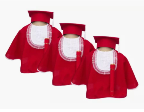 KIT 3 MEIA BECA INFANTIL (COM CAPELO E CANUDO)