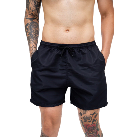Short Tactel Masculino Preto