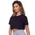 Cropped Slim Feminino Estampado Preto (Estampa a combinar com a empresa)