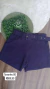 short feminino alfaiataria azul marinho com cinto tamanho GG