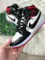 Tênis infantil tamanho 27 menino Nike Jordan cano alto Preto/vermelho