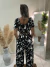 Conjunto Feminino croped com bojo + calça pantalona tamanho G Preto na internet