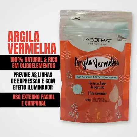Argila Labotrat Vermelha