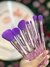 Kit de Pinceis Cisne Cristal Roxo