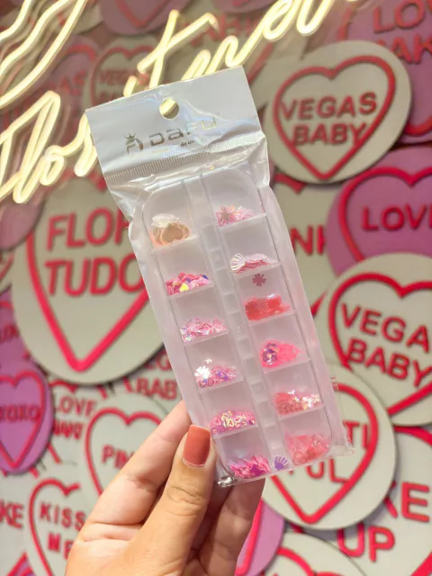 Cartela de Strass Formas Variadas 12 Uni