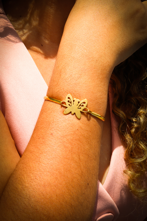 Bracelete Folheada Butterfly