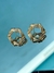 Brinco Folheado Hexágono Trançado