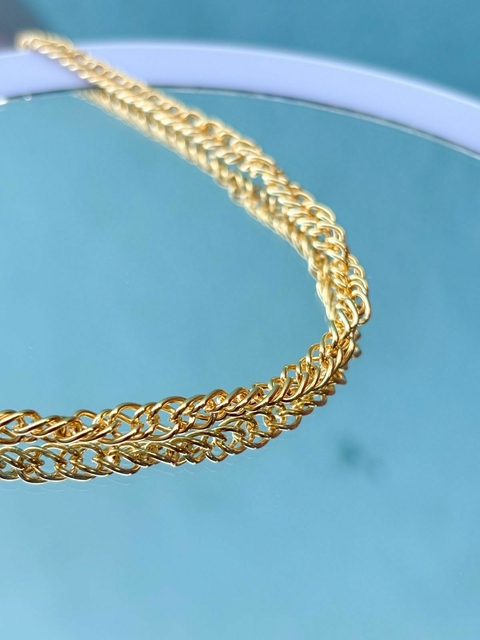 Chocker Folheado Corrente