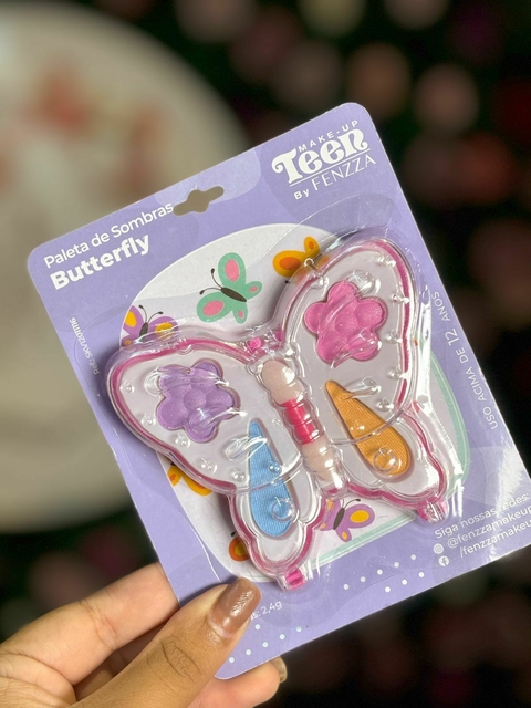 Paleta de Sombra Infantil Teen Fenzza Borboleta
