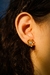 Brinco Flower Golden Semi Joia Banhado 18 k