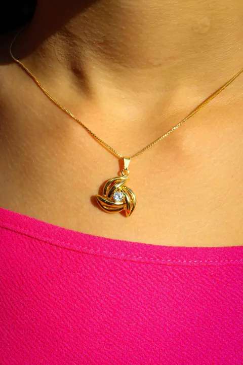 Colar Celtic Semi Joia Banhado 18 k