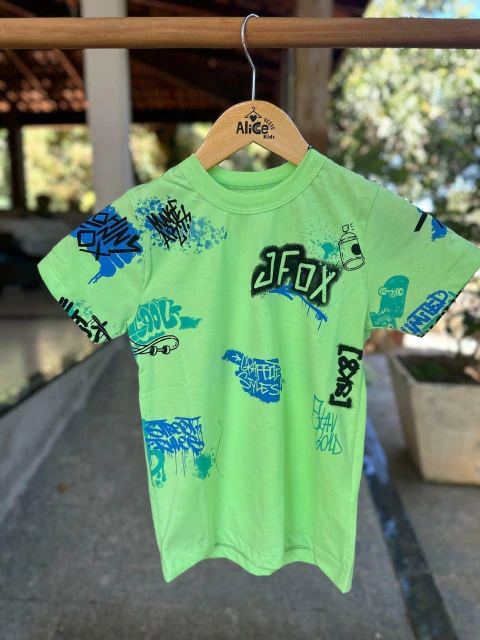 CAMISETA EM MEIA MALHA VERDE CLARO - comprar online