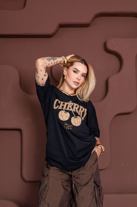Max Tshirt Cherry Animal Print - comprar online