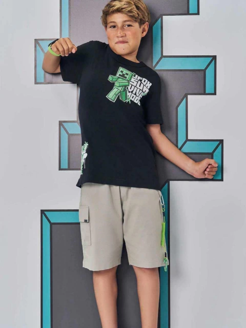 CAMISETA MINECREFT PRETA - comprar online